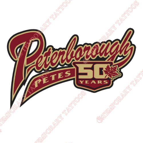 Peterborough Petes Customize Temporary Tattoos Stickers NO.7376